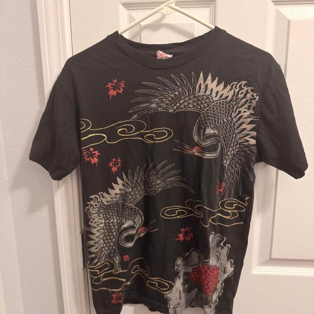 (1998-2003) Space Opera Crane Graphic Tee - Black - M